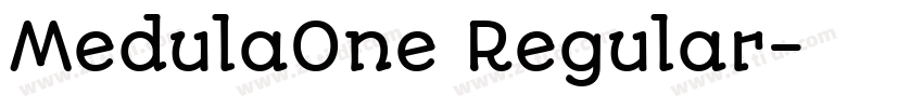 MedulaOne Regular字体转换